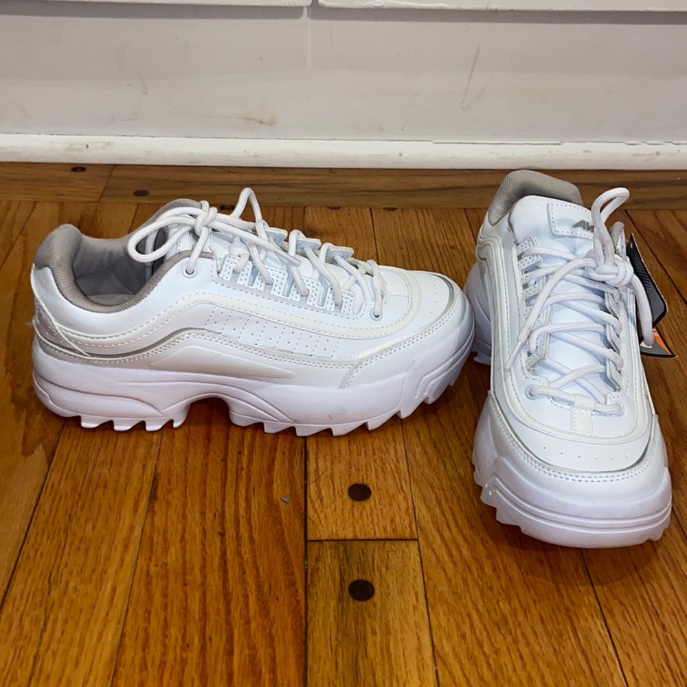 White sneakers